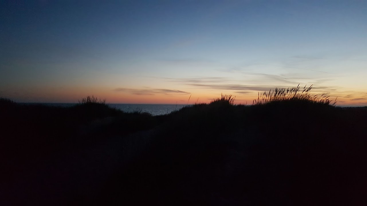 Sunset by the beach