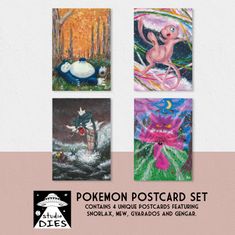 Pokémon postkaartenset
