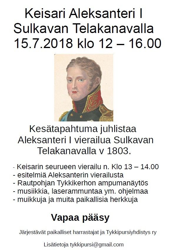 Mukana tapahtuman järjestelyissä Sulkavan reserviupseerit ry