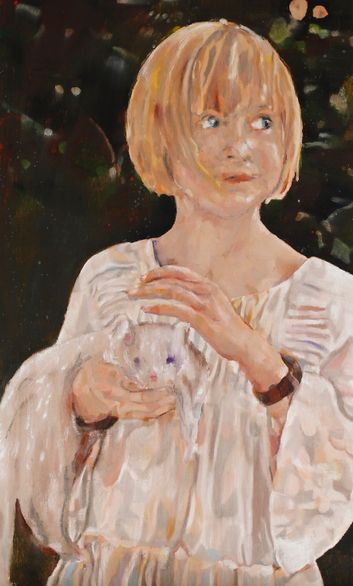 Kind mit Frettchen | child with ferret, 2015