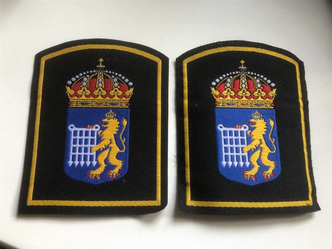 Ärmmärken, nya modellen, vävda