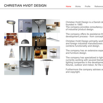 Christian Hvidt Design website