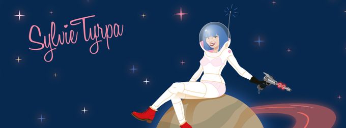 En voulant visiter la Lune, je me suis vu offrir par Uranus un anneau de Saturne, un merveilleux album et des étoiles par milliers... 
En voulant décrocher la Lune, je me suis mise à tourner, assise sur mon anneau de Saturne comme mon bel album le fera bientôt en boucle sur vos platines, dans vos écouteurs, pour mon plus grand bonheur et je l'espère... le vôtre !
Sylvie 🎶🚀🌜🌟🌟🌛🌟🎶👄