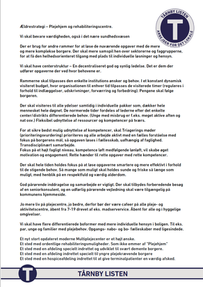Ældrestrategien - Pleje-  & Rehabiliteringcent