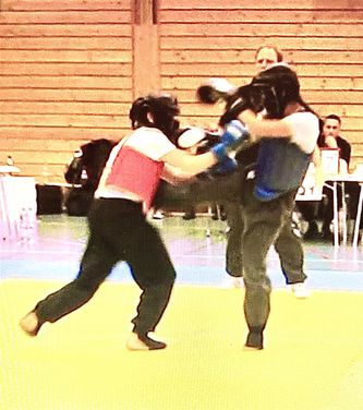 Lisa en combat
à droite sur la photo