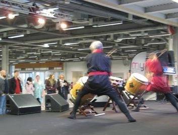 Taiko on stage