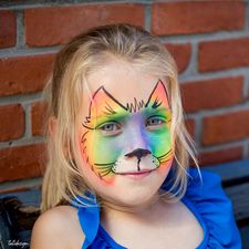 kindergrime-poes-kat-splitcake-regenboog-tatidesign