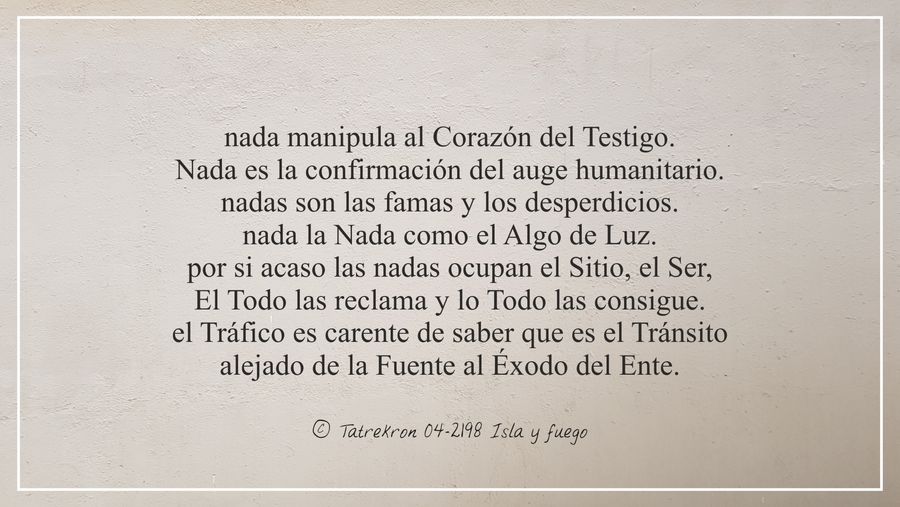 Tatrekron 04-2198. Isla y fuego. fhilos indudabbas