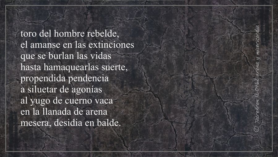 Tatrekron 12-0462. arena y misericordia. fhilos indudabbas