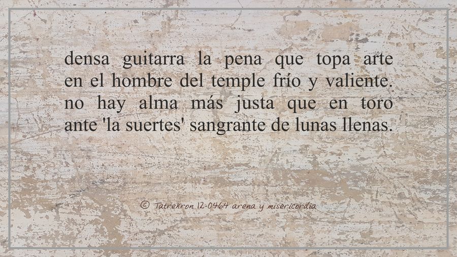 Tatrekron 12-0464. arena y misericordia. fhilos indudabbas