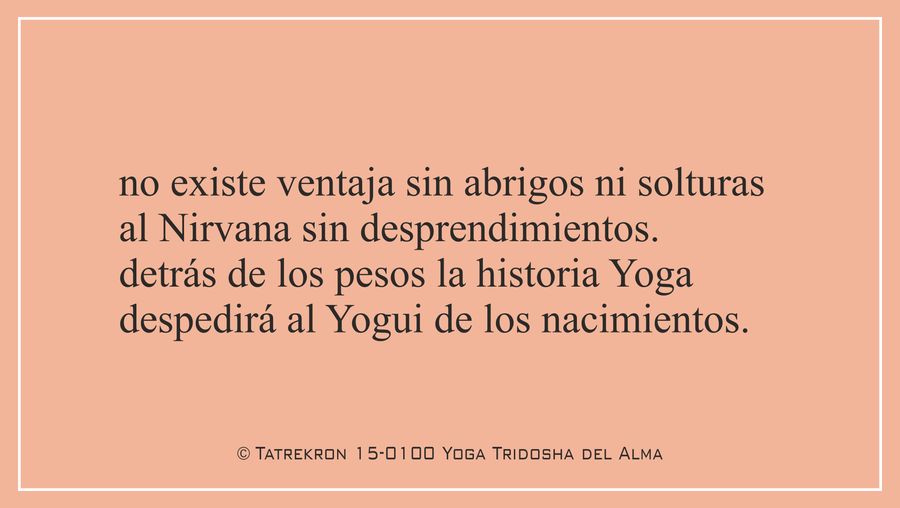 Tatrekron 15-0100. Yoga Tridosha del Alma. 