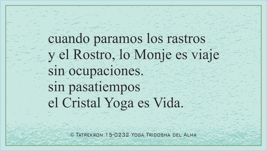 Tatrekron 15-0232. Yoga Tridosha del Alma. 