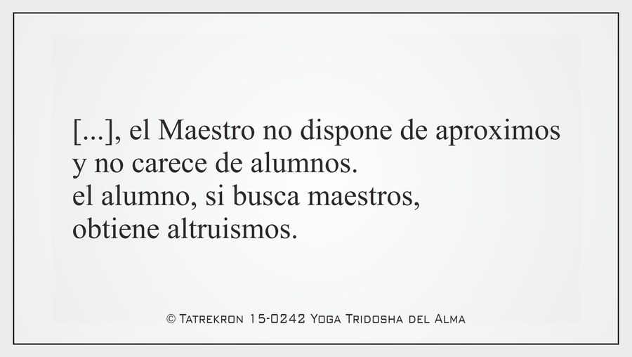Tatrekron 15-0242. Yoga Tridosha del Alma. 