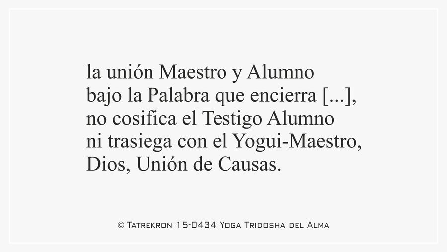 Tatrekron 15-0434. Yoga Tridosha del Alma. 