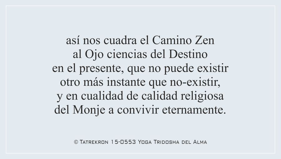 Tatrekron 15-0553. Yoga Tridosha del Alma. 