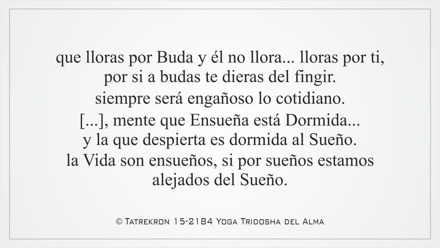 Tatrekron 15-2184. Yoga Tridosha del Alma. 