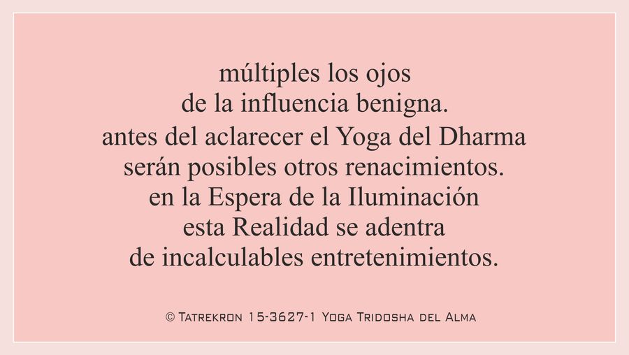 Tatrekron 15-3627-1. Yoga Tridosha del Alma. 