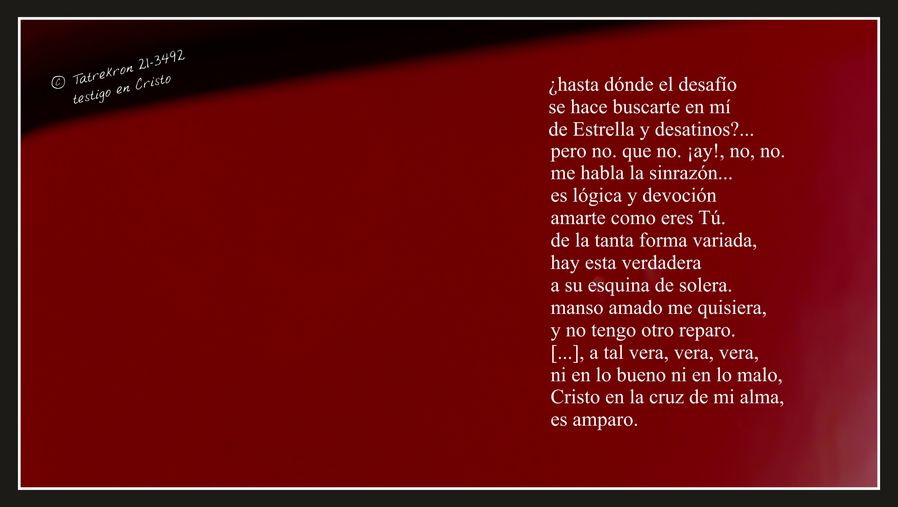Tatrekron 21-3492. testigo en Cristo. fhilos indudabbas