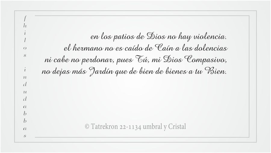 Tatrekron 22-1134. umbral y Cristal. fhilos indudabbas