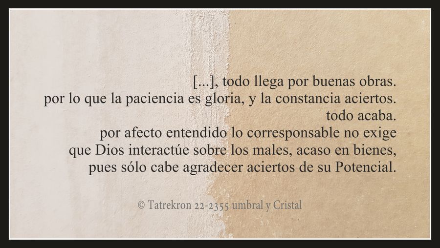 Tatrekron 22-2355. umbral y Cristal. fhilos indudabbas