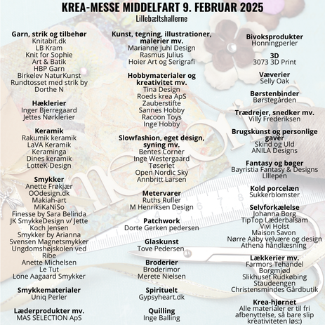 Udstillerliste 