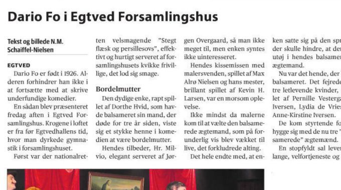 Anmeldelse i Egtvedposten 31.marts 2015