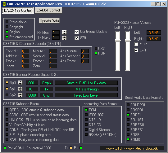 TL Tech 2007 - DAC24192 Config SW1