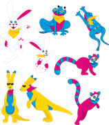 bouncing animals