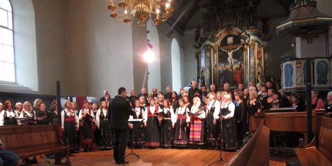 Telemark Sangerforbund felleskor i Vår Frues Kirke i Trondheim