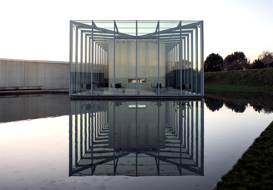 The Langen Pavilion at Raketenstation Hombroich near Neuss, Germany by Tadao Ando