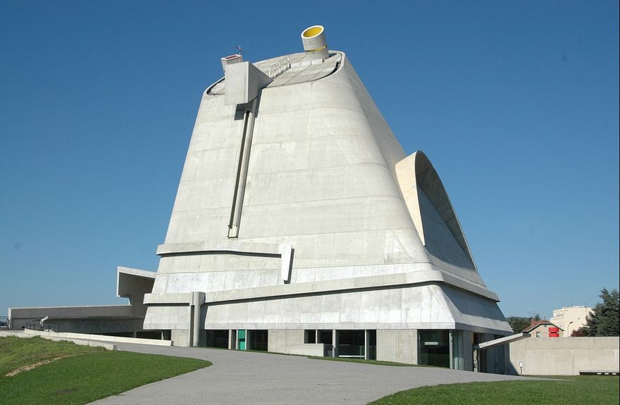 Saint-Pierre Church in Firminy by Architect Le Corbusier Year, 1963-2006