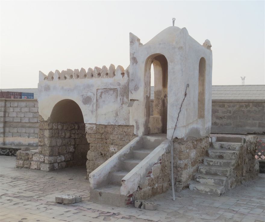 The Sahaba Shrine located in the port area on Massawa Island, Eritrea was the first mosque in Africa 613 A.D..
