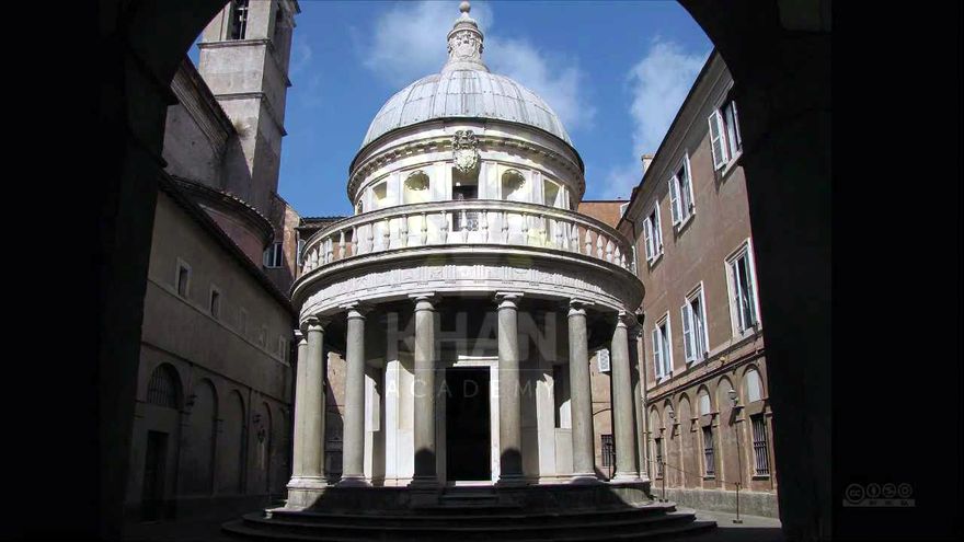 High Renaissance - The Tempietto (San Pietro in Montorio, Rome), 1502, by Donato Bramante