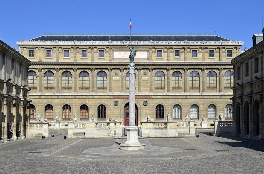 Ecole des Beaux Arts in Paris, by architect Félix Duban, 1830-1861 A.D.