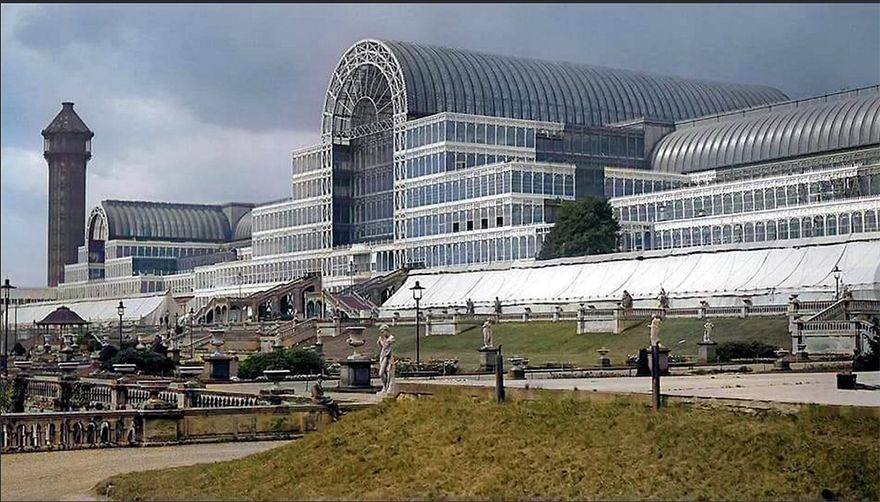 The Crystal Palace , London, built 1854 A.D,, by Joseph Paxton