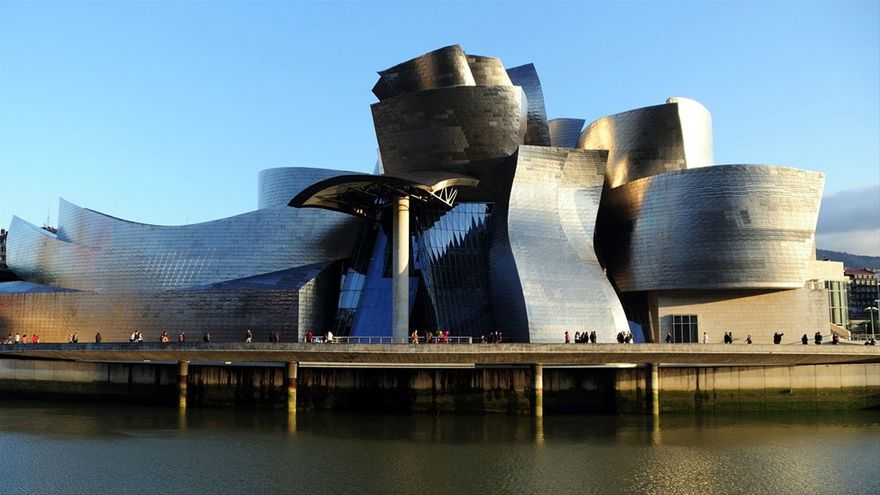 Guggenheim Museum at Bilbao, Spain, opened in 1997, designed by Frank Gehry