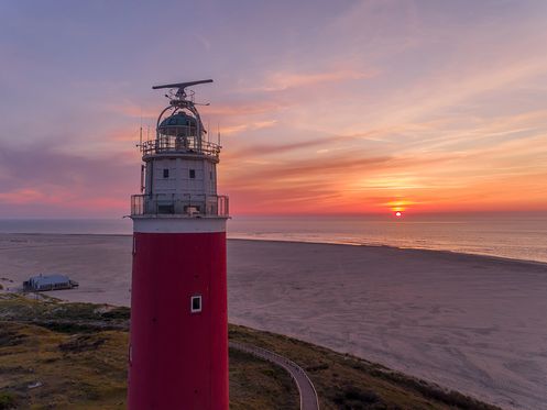 Vuurtorenhoofd zonsondergang