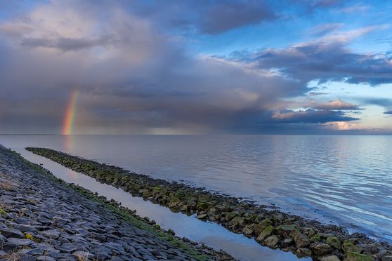 Het Wad Texel Regenboog