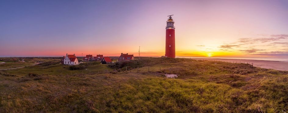 Vuurtoren zonsondergang panorama 02
