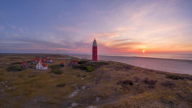vuurtoren zonsondergang supermooi