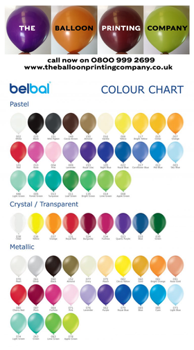balloon colour chart