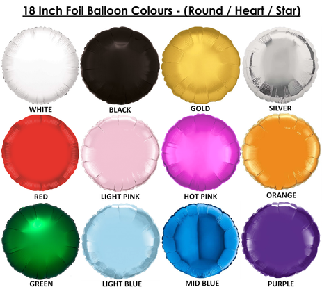 Giant Balloon Colour Chart