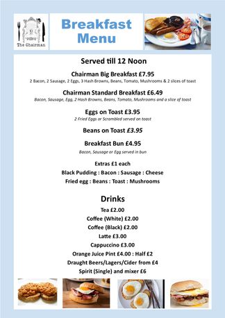 Breakfast Menu