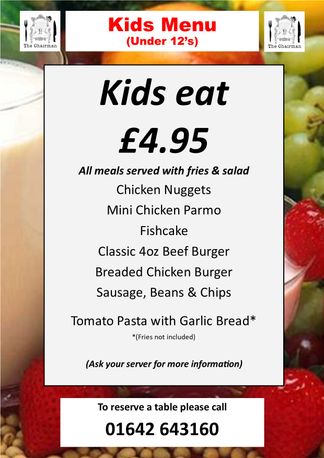 Kids Menu