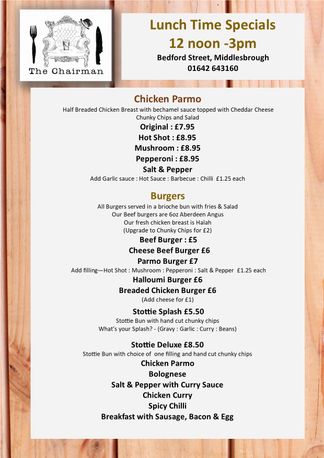 Lunch Time Specials Page 1