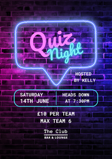 14th June: Quiz Night