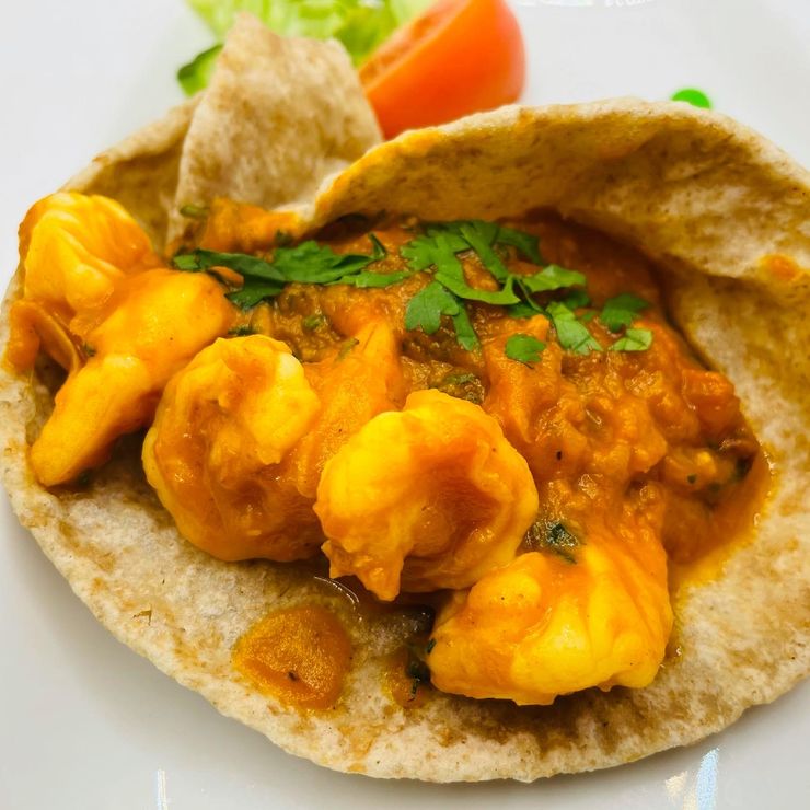 King prawn puri