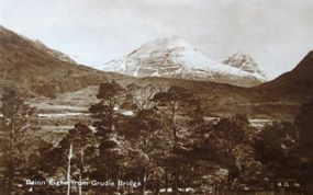 Beinn Eighe from Grudie Bridge.