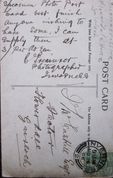 Flowerdale House postcard, back of.