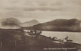 Skye mountains from Raasay ironworks